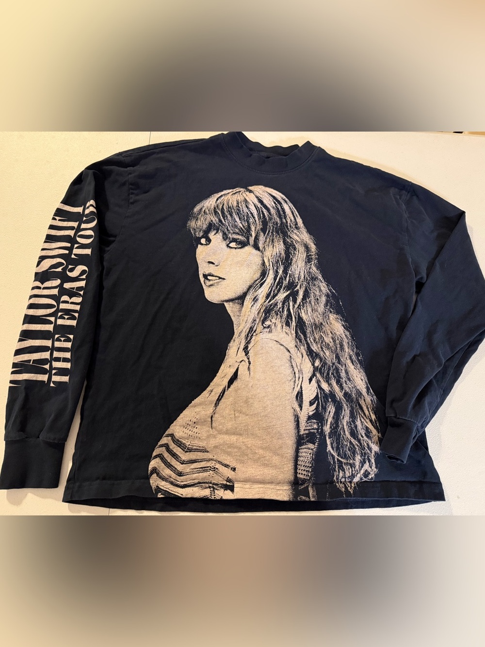 Taylor Swift The Eras Tour Official Dark Blue Long Sleeve T-Shirt Small